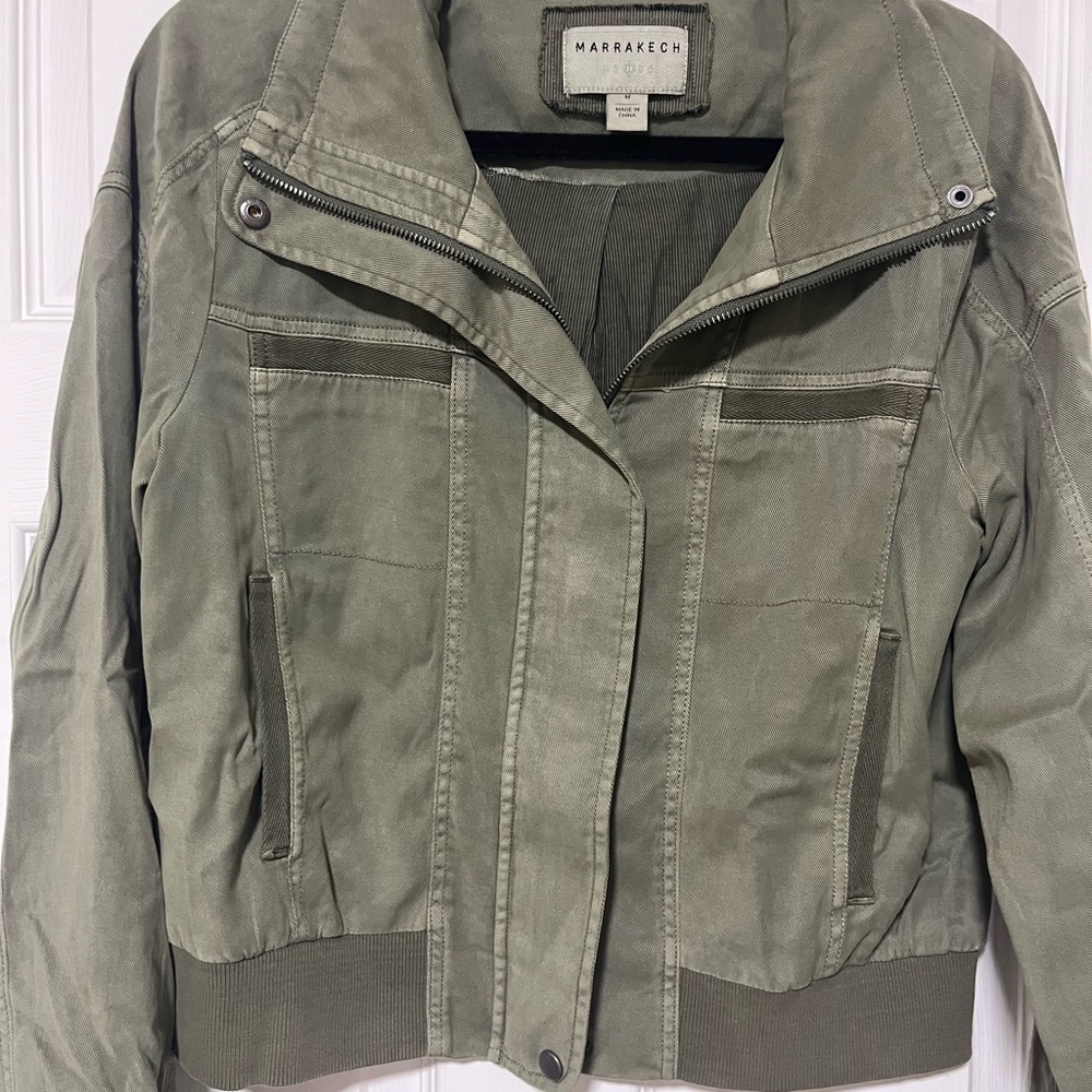 Marrakech Women's Utility Jacket in Olive